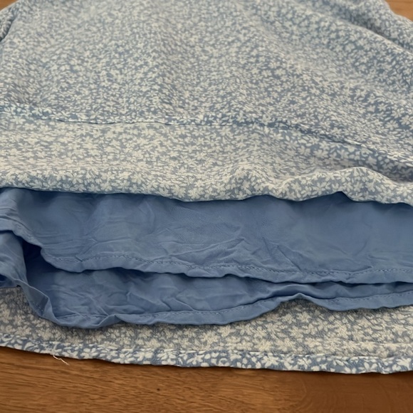Abercrombie & Fitch Blue & White floral pattern size M babydoll cottagecore - Picture 7 of 11